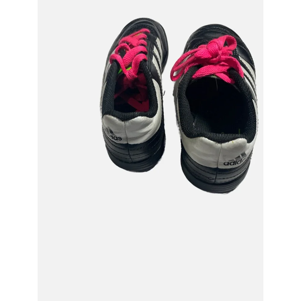 Adidas Goletto VI TF Soccer Cleats Kids Size 13K Black Pink Turf Sport Sneakers